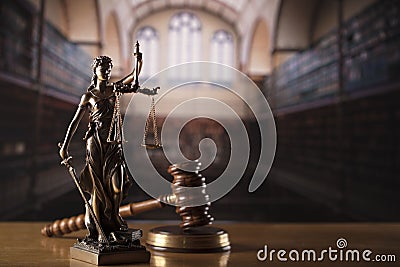 Law theme. Place for text and typography. Stock Photo